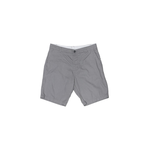 Solid Button Shorts