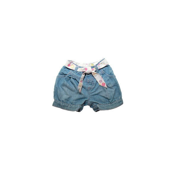 Denim Tie Shorts
