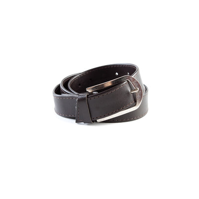 Matte Black Leather Belt