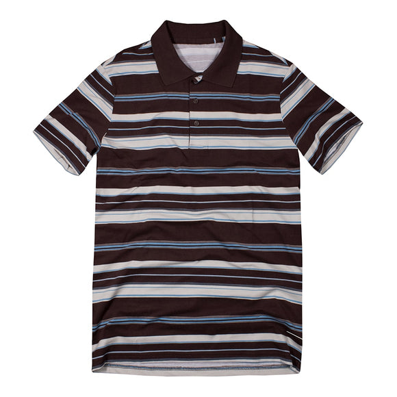 Black Striped Polo
