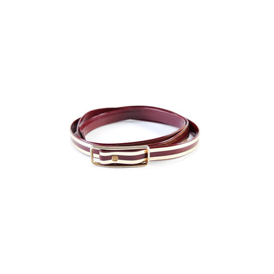 Skinny Striped Belt