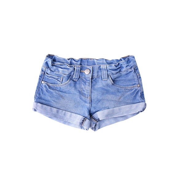 Cuffed Jean Shorts