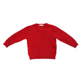 Maglione con scollo a V manica lunga