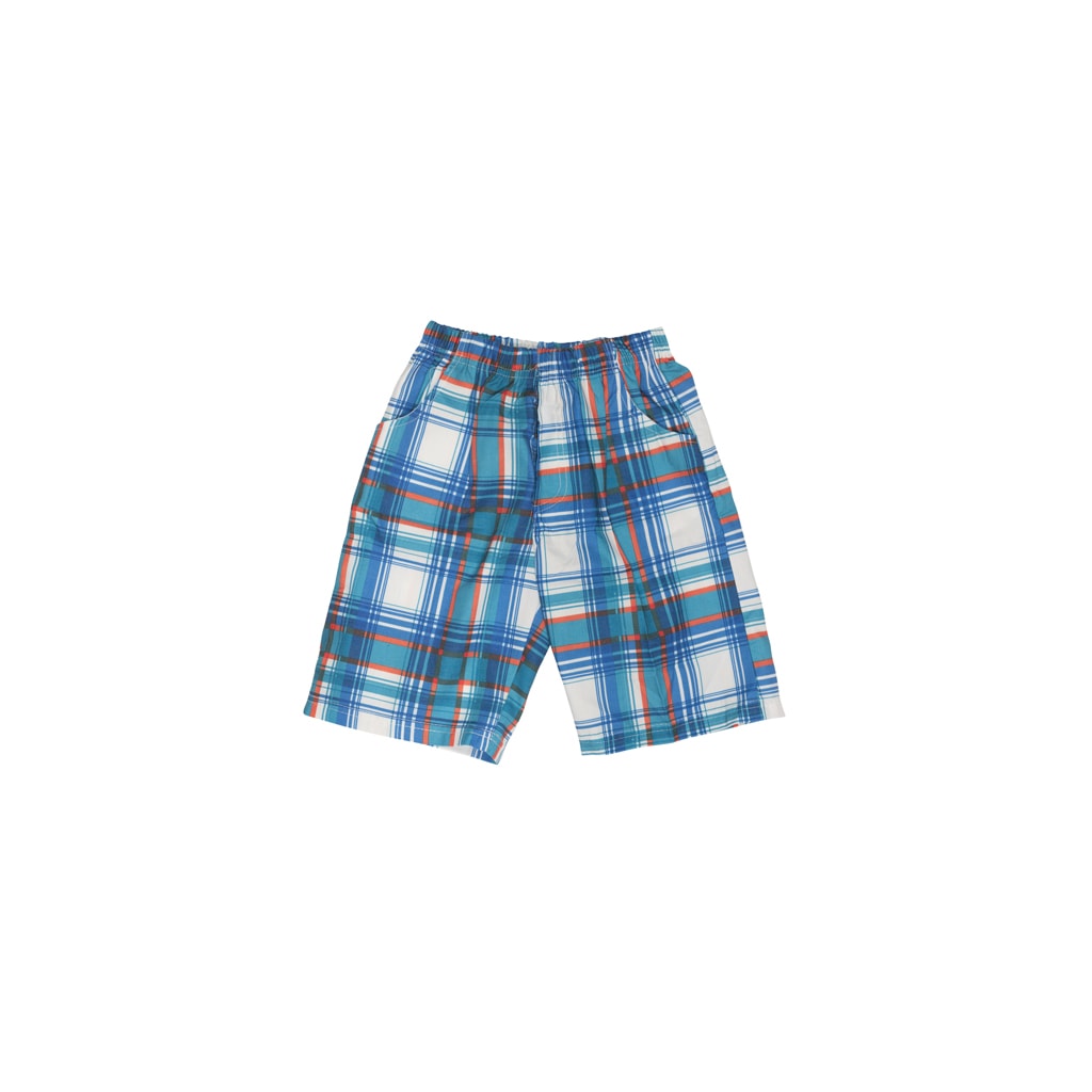 Plaid Button Shorts