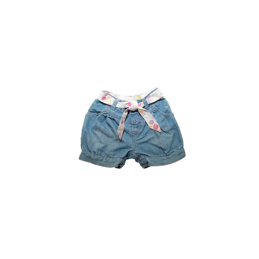 Pantalones cortos con corbata vaquera