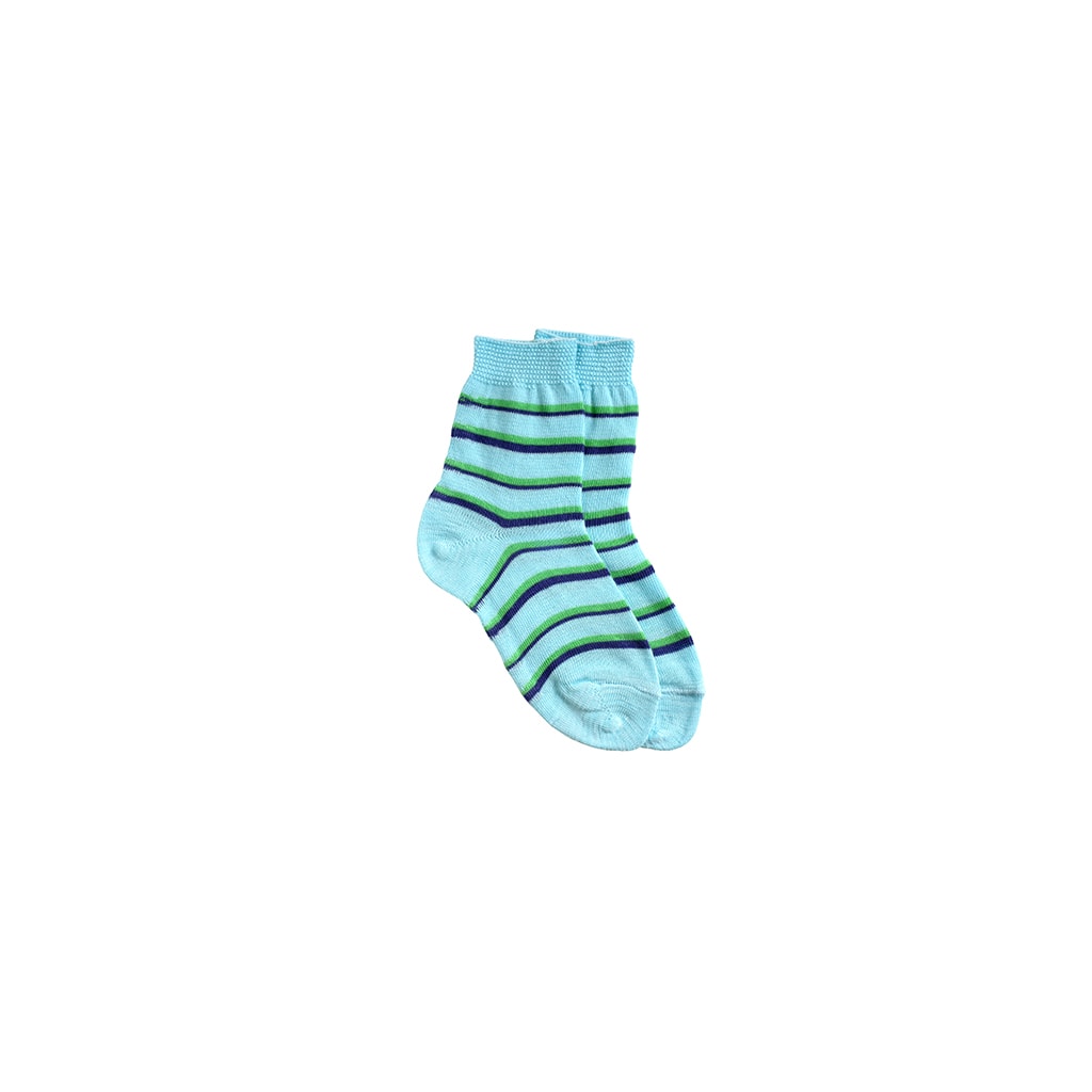 Calcetines a rayas en Aqua