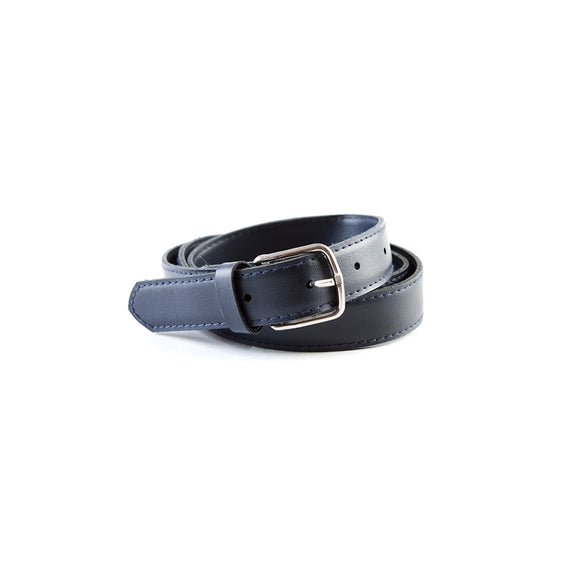 Cinturón de cuero azul