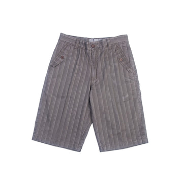 Grey Striped Shorts