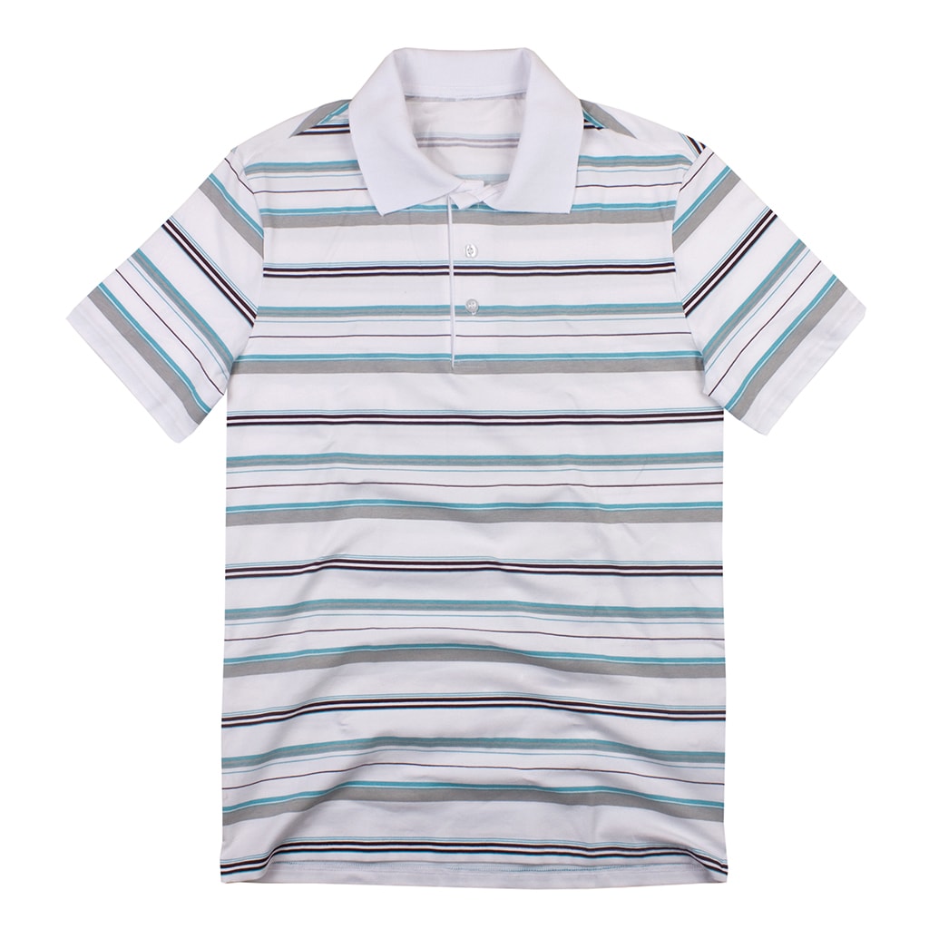 Blue Striped Polo