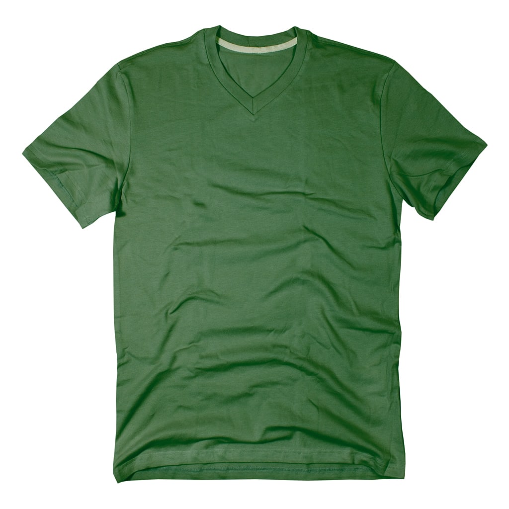 Buy green Basic V-Neck