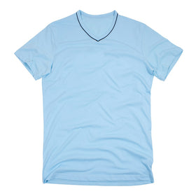 لهجة زرقاء على شكل حرف V