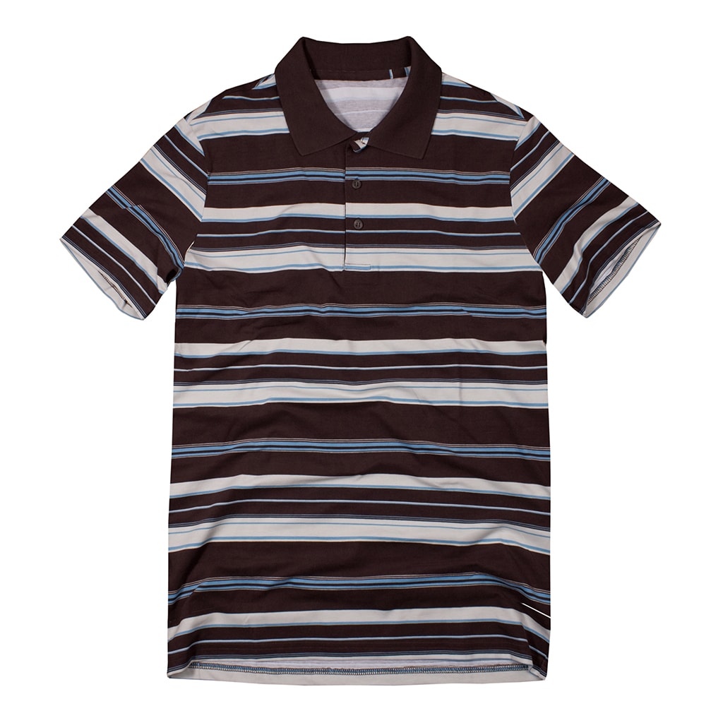 黑色條紋 Polo 衫