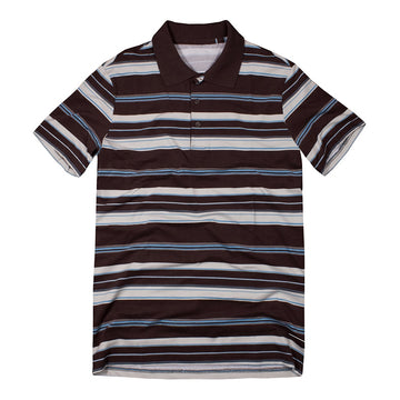 Black Striped Polo