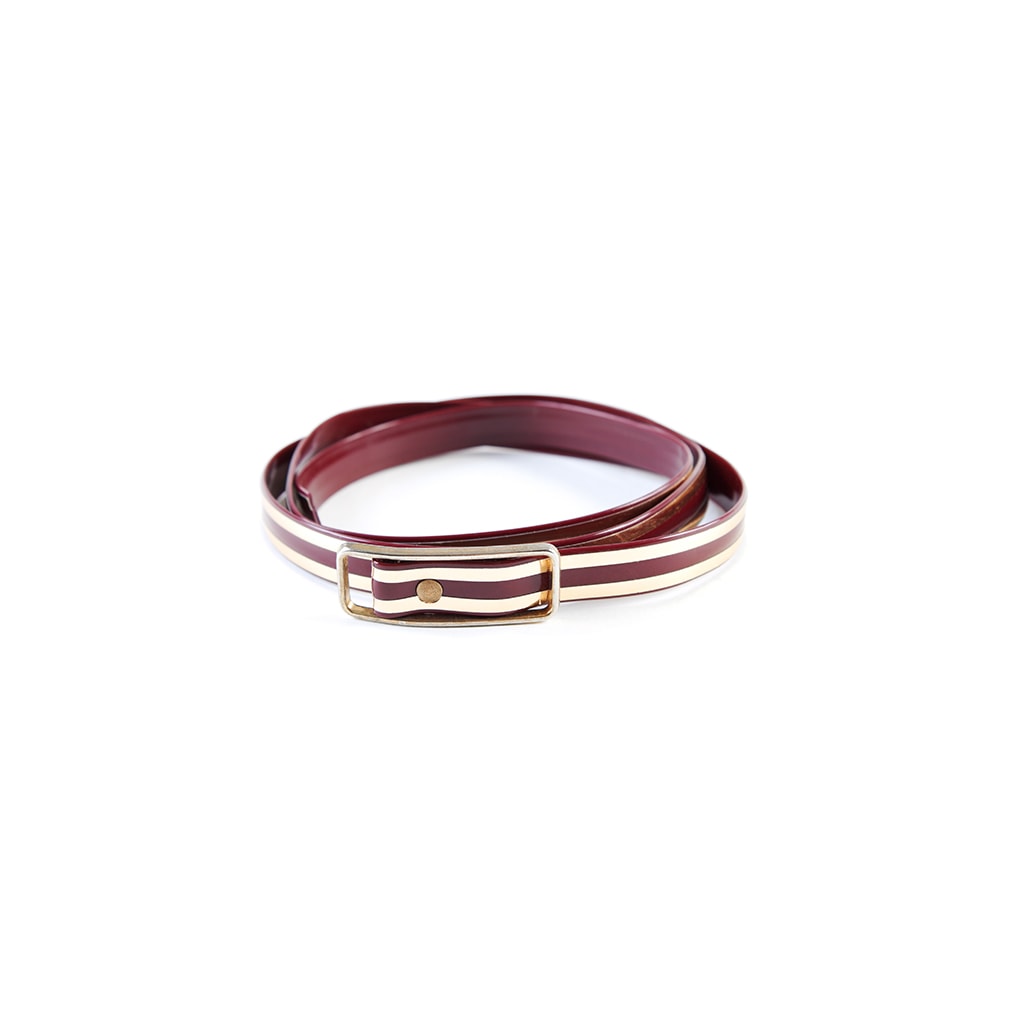 Skinny Striped Belt