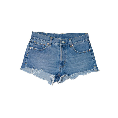 Pantalones cortos Jean deshilachados