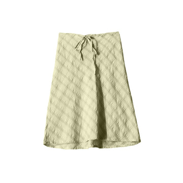 Comprar amarillo Falda de corbata casual con opciones