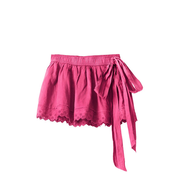 تنورة مكشكشة برباط