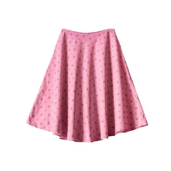 Jupe fleur rose