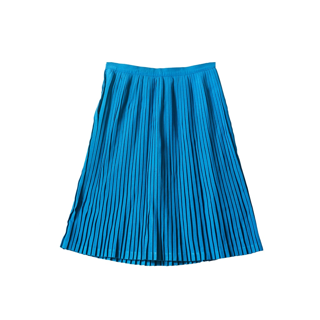 Gonna a pieghe blu