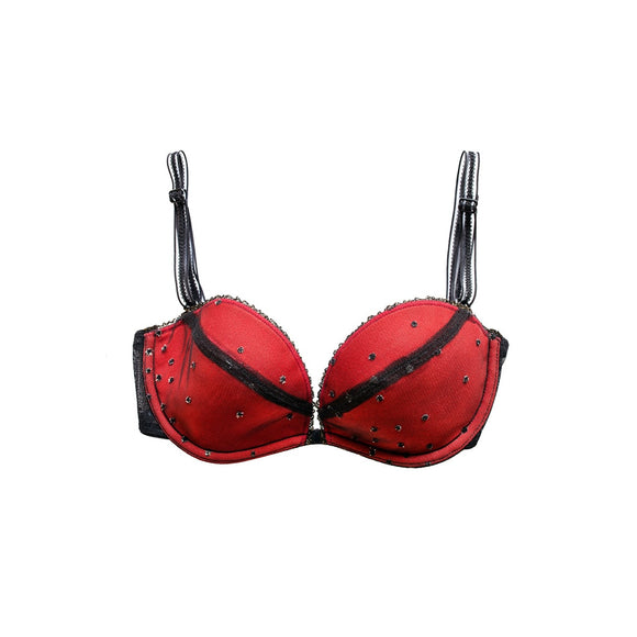 Roter Pailletten Büstenhalter