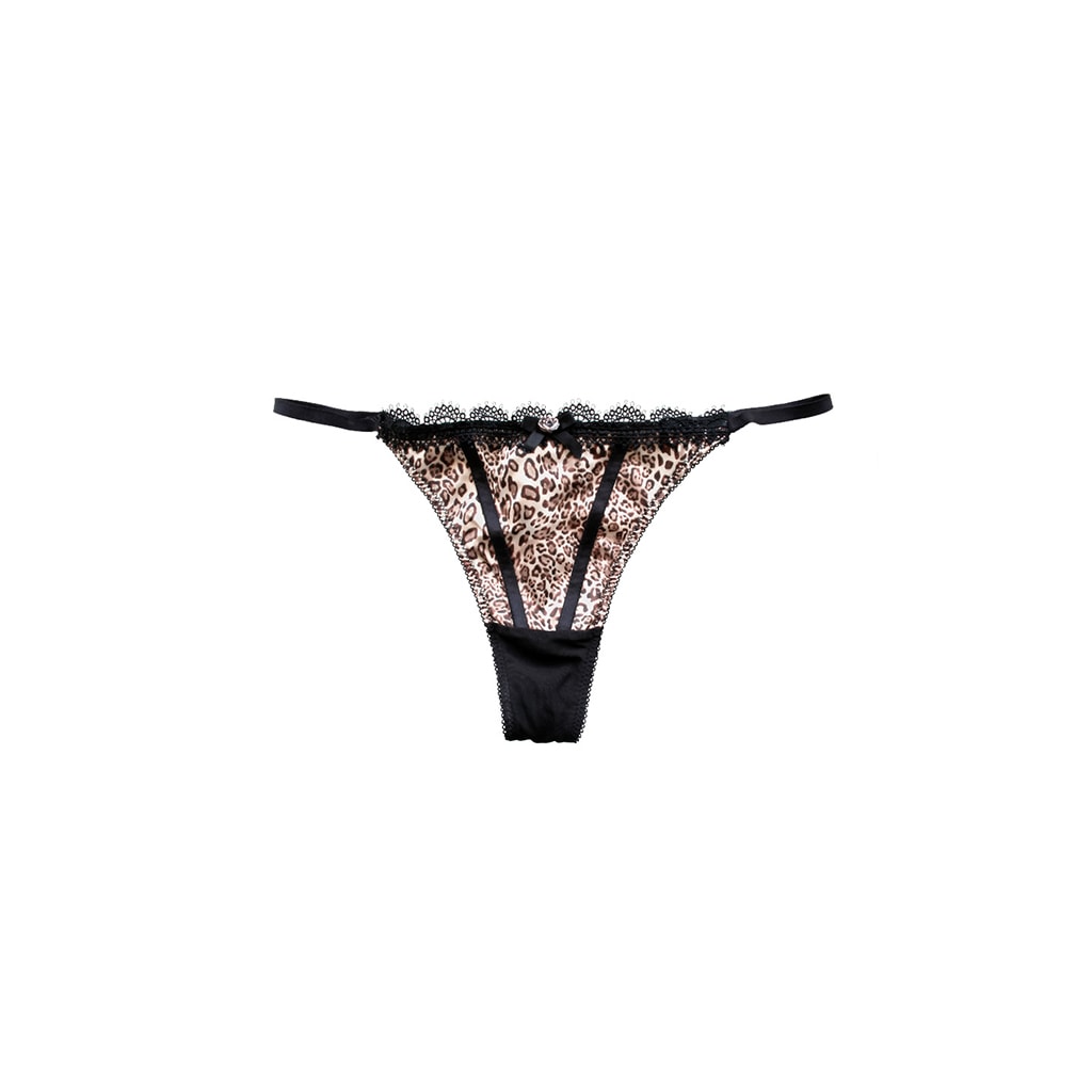 Leopard Thong