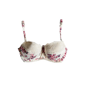 Sujetador Push Up de Encaje Floral