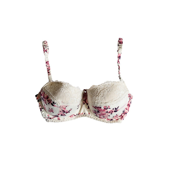 Reggiseno pushup in pizzo floreale